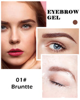 Waterproof Tinted Eyebrow Gel Kit- 2Pcs Bruntte Tinted Thickening Eyebrow Glue with Brow Brush, Brow Fast Sculpt, Long Lasting Eye Makeup, Brush to Fill in Eyebrows and Cover Gray Hair for Women-01#